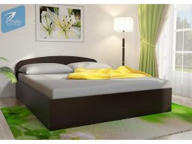 Кровать двуспальная 1,6м с подъем. мех. (венге) в Артёмовске - artyomovsk.mebel-nsk.ru | фото