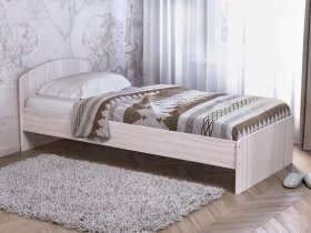 Кровать односпальная 80 с низкой спинкой (ясень шимо светлый) в Артёмовске - artyomovsk.mebel-nsk.ru | фото