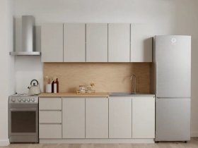 Кухонный гарнитур Мори 2,0 м (сатин) в Артёмовске - artyomovsk.mebel-nsk.ru | фото