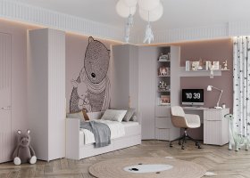 Модульная детская «Тефия» (тефия/софт сантьяго) в Артёмовске - artyomovsk.mebel-nsk.ru | фото