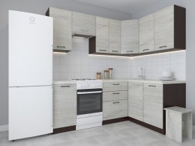 Модульная угловая кухня 1,4м*2,1м Лада (пикард) в Артёмовске - artyomovsk.mebel-nsk.ru | фото